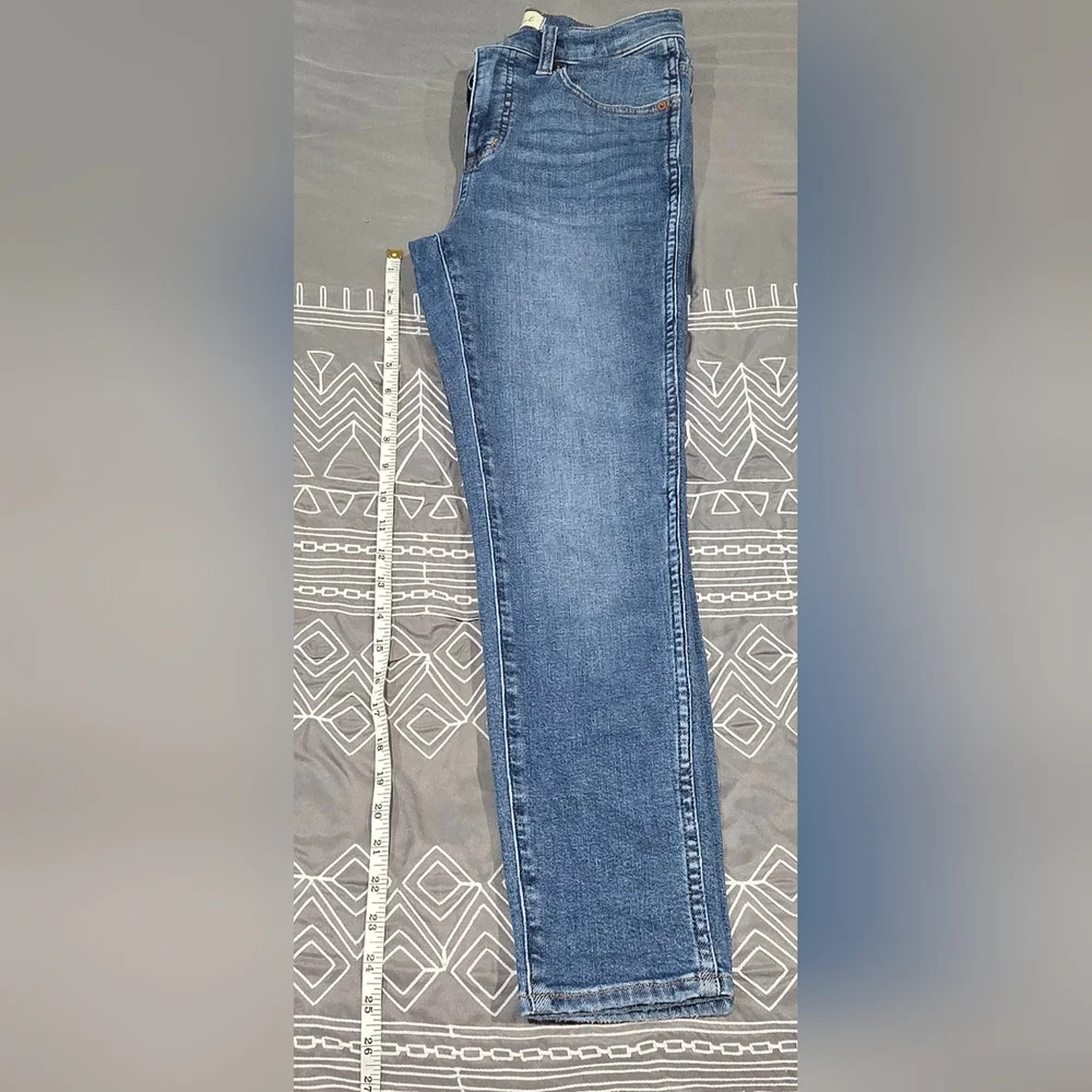 Madewell 10" High Rise Skinny Cropped Jeans Size 26 - Picture 3 of 8